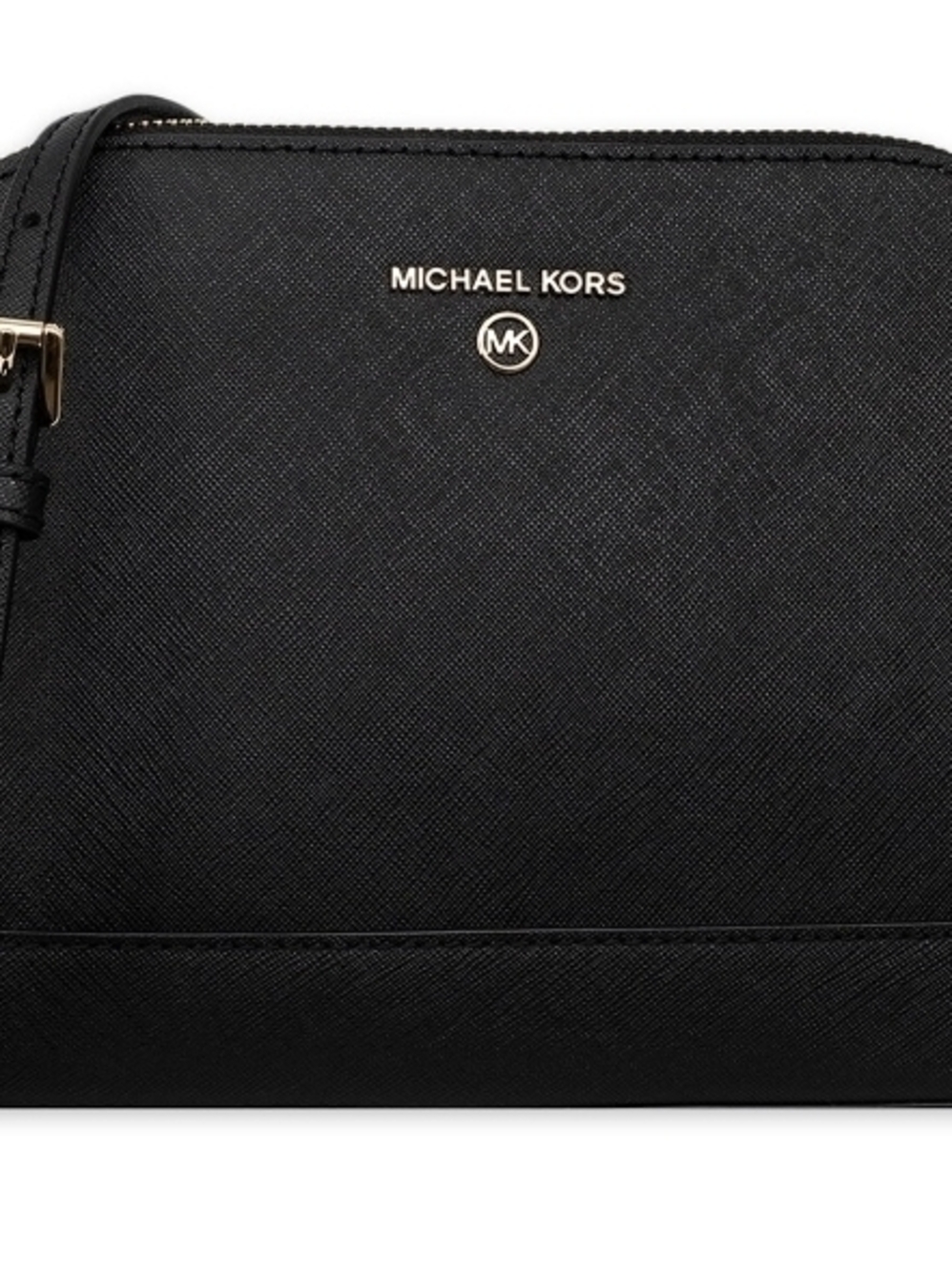 Michael Kors Women's Black Crossbody Bag - Saffiano Leather